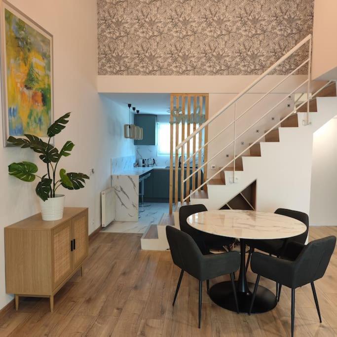 Superbe Cosy Duplex Appartement T3 Charpenne Tete D'Or Avec Parking Prive Gratuit Villeurbanne Buitenkant foto